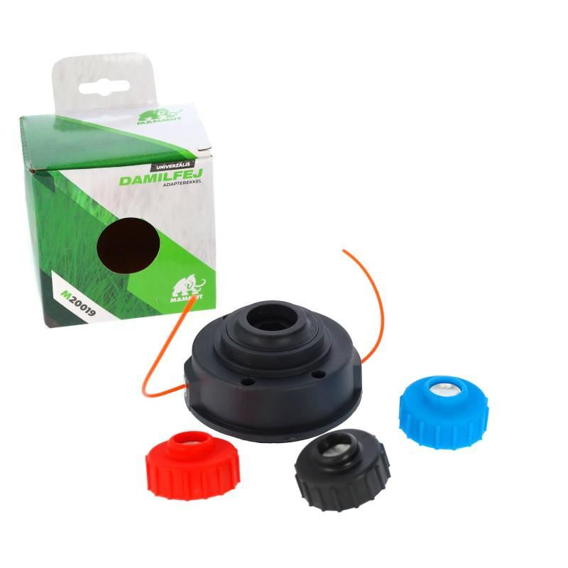 Mammut damilfej 3 csavarral (6x1,25 jobbos, piros 5/16 balos, fekete 5/16 jobbos) utángyártott (M20019) (M20019)