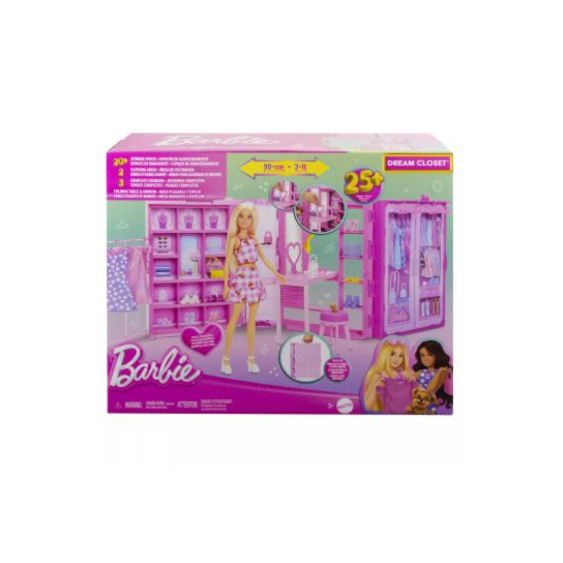 Mattel HXD58 Barbie - Álom öltözőszoba játékkészlet 2024 kiadás (HXD58)