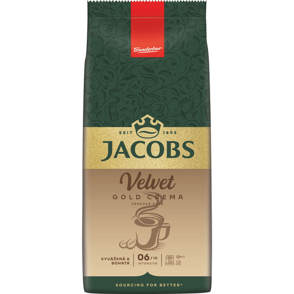JACOBS Velvet Gold Crema, szemes, 1000g