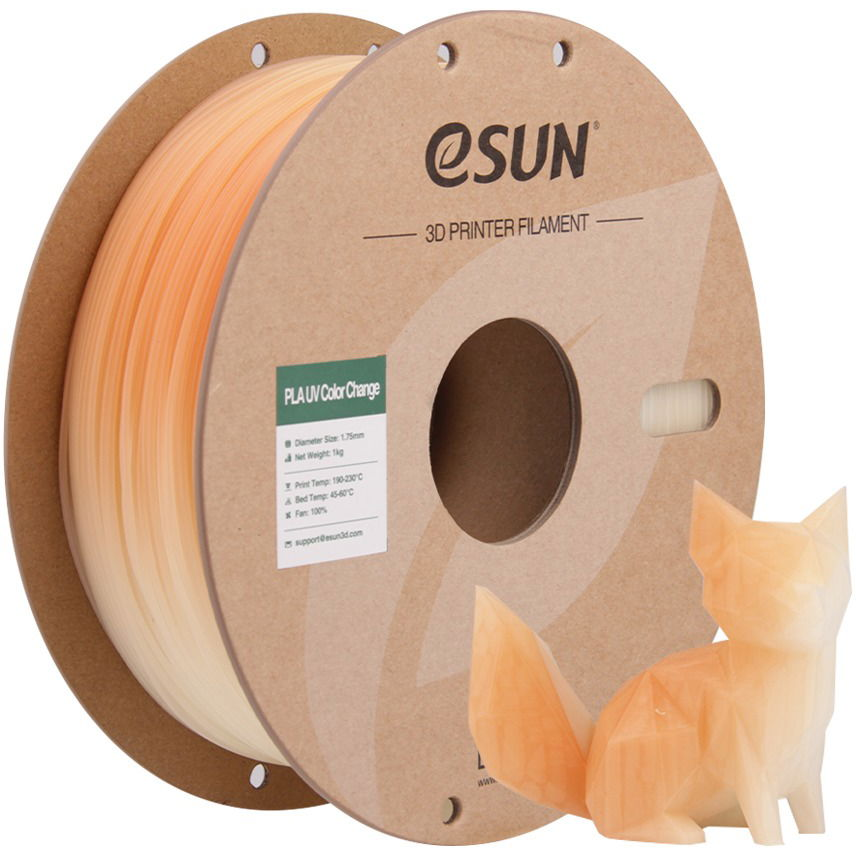 eSUN PLA-UV Color Change UV change Orange 1kg (ESU241209)