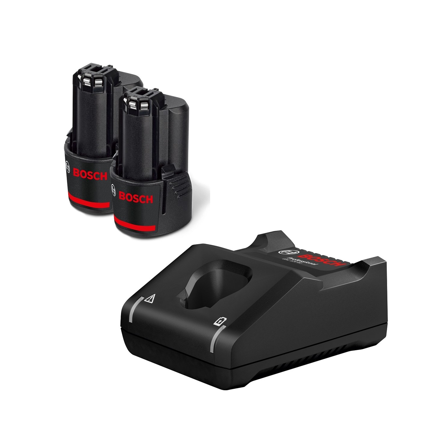 Bosch 1600A019R8 GBA 12V 2000mAh Akkumulátor + töltő (2db) (1600A019R8)