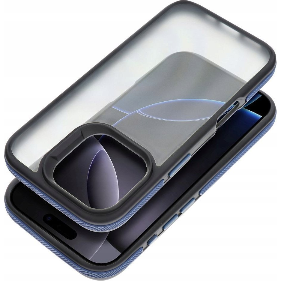 Neo iPhone 13 / 14 kemény hátlap tok, átlátszó/kék ( )