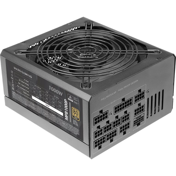 Mars Gaming MPB1000P alimentatore per computer 1000 W 24-pin ATX ATX Nero