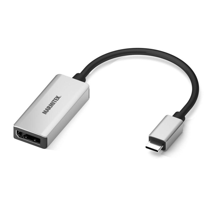 Marmitek Connect USB-C 3.1 apa - DisplayPort 1.2 anya Átalakító Adapter - Ezüst (25008371)