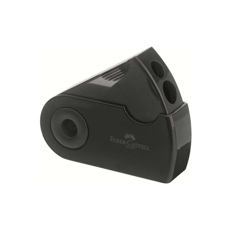 FABER-CASTELL Spitzer Doppelspitzdose Sleeve schwarz (182700) (182700)