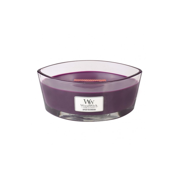 Свещ с аромат на къпина Ellipse Spiced, WoodWick®