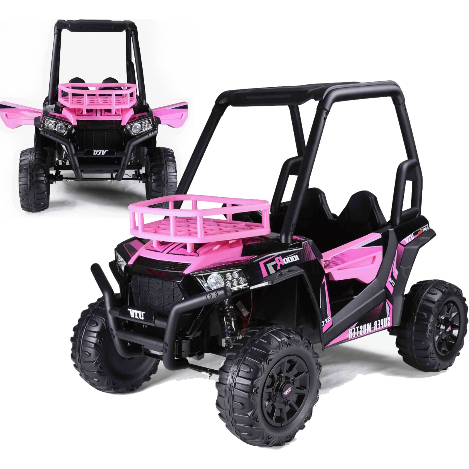 Elektromos Jeep JS360-1 7471 - 2 Személyes, 24 V, Rózsaszín (7471)