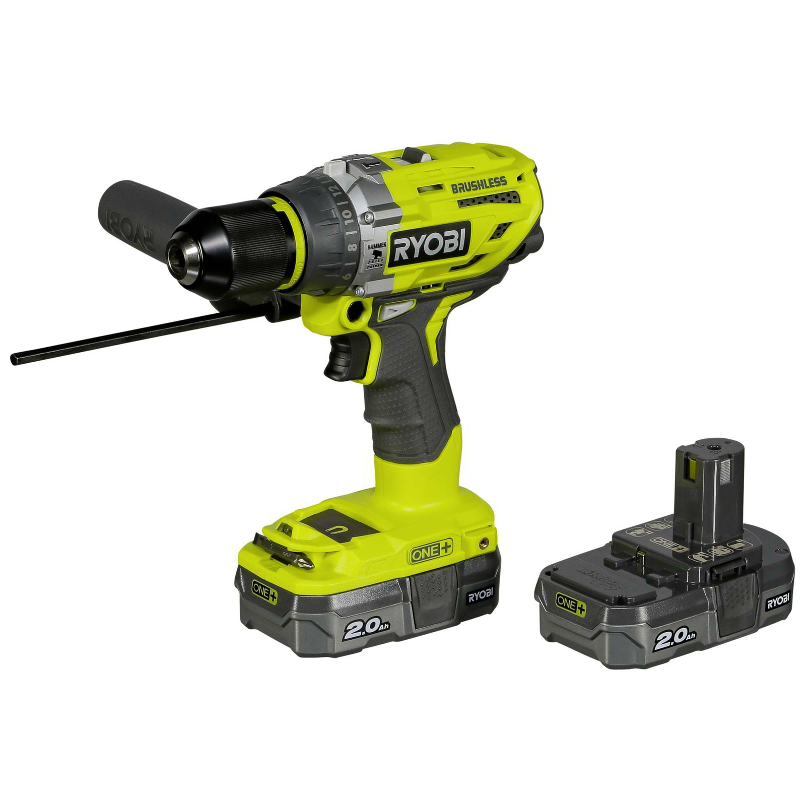 Ryobi R18PD7-220B Akkus Ütvefúró-csavarozó készlet + 2x18V Akku (5133004295)