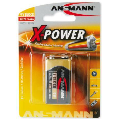 Ansmann 9V-Block Egyszer Használatos Elem Lúgos (5015643)