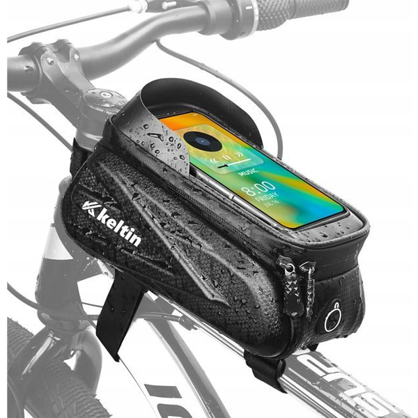  KELTIN Wodoodporna torba – sakwa rowerowa na rzep z uchwytem na telefon (40)