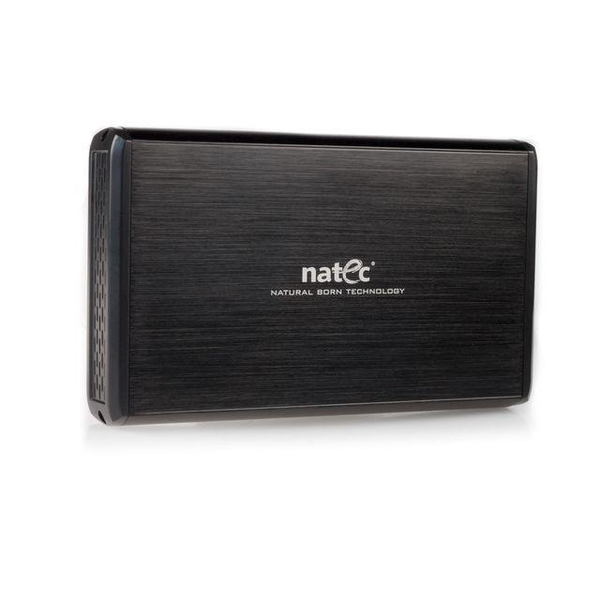 Natec RHINO Ext USB 3.0 ház 3.5" SATA HDD-hez, fekete alumínium