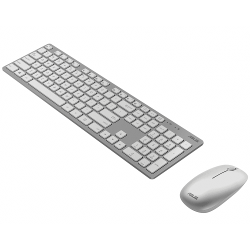 ASUS W5000 Wireless Keyboard and Mouse Set tastatur Mus inkluderet Universel RF trådløst Hvid