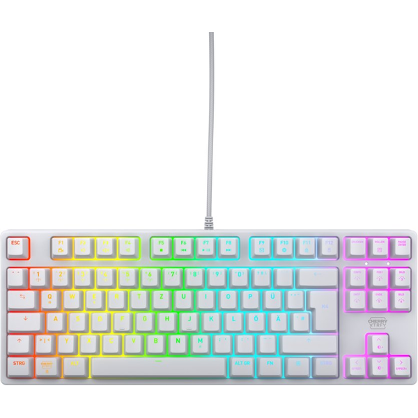 CHERRY K4V2 TKL πληκτρολόγιο Παιχνίδι USB QWERTZ Γερμανικός Λευκός (Άσπρος)