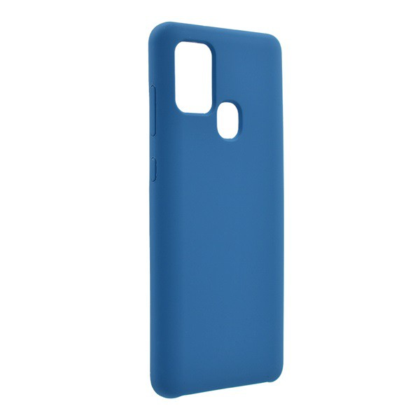 Szilikon telefonvédő (matt) SÖTÉTKÉK [Samsung Galaxy A21s (SM-A217F)] (5996457980246)