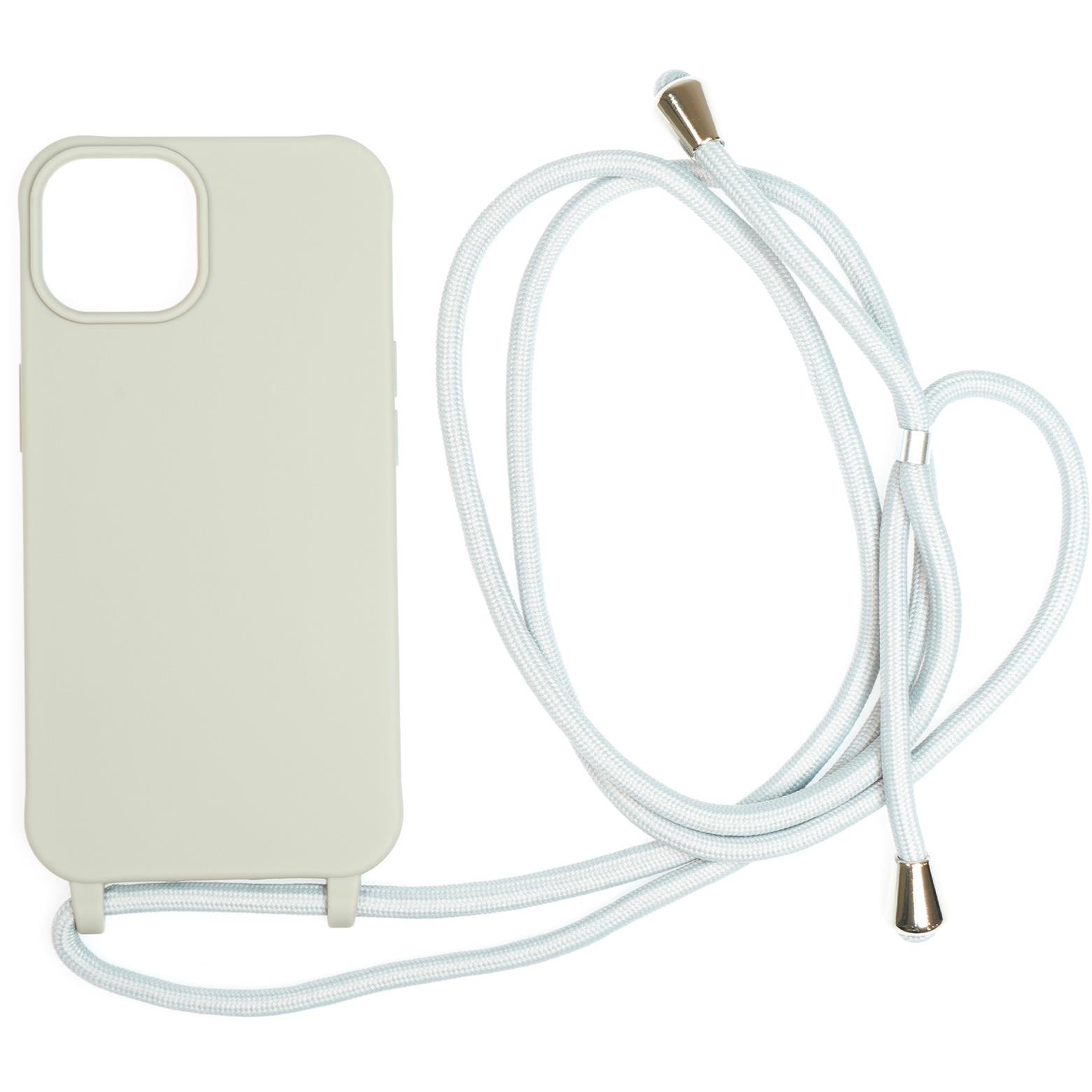 Mobile Origin Lanyard Case Light Grey iPhone 14 tok (LYC-S-LGR-14)