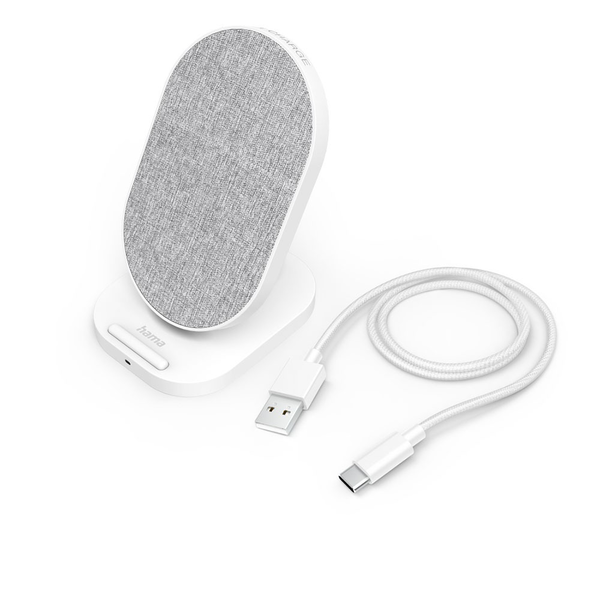 Hama QI-FC10S-Fab Okostelefon Fehér USB Vezeték nélkül tölthető Gyorstöltés Beltéri