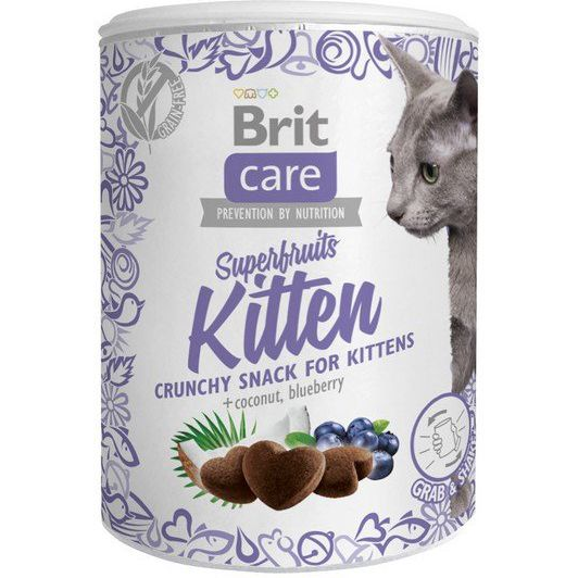Brit Snack Care Cat GF Jutalomfalat Superfruits Kitten 100 g 6 Hetestől Csirke-Kók.-Áfonya 101111268