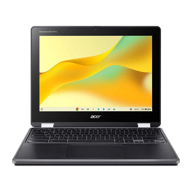 Acer Chromebook R856LT-TCO-C2NK N100 30,5 cm (12") Érintőképernyő HD+ 8 GB LPDDR5-SDRAM 64 GB eMMC Wi-Fi 6E (802.11ax) ChromeOS Német Fekete (NX.KE7EG.002)