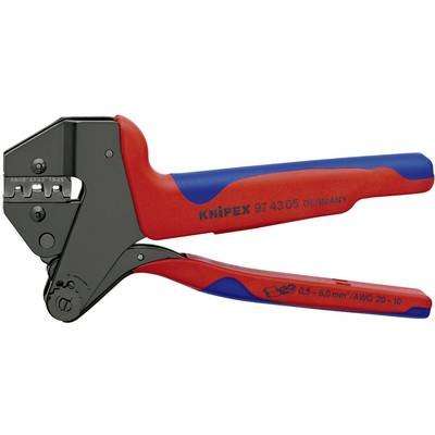KNIPEX Krimpelő-rendszerfogó cserélhető krimp profilokhoz, krimpelő betéttel szigeteletlen sarukhoz, 200 mm, (97 43 05) (97 43 05)