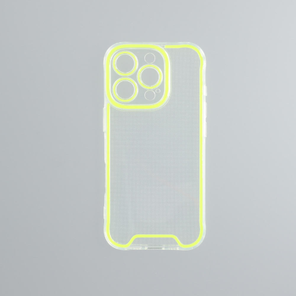 Cellect iPhone 16 Pro vékony szilikon tok neonzöld (CEL-FLU-IPH16PR-NGR) (CEL-FLU-IPH16PR-NGR)