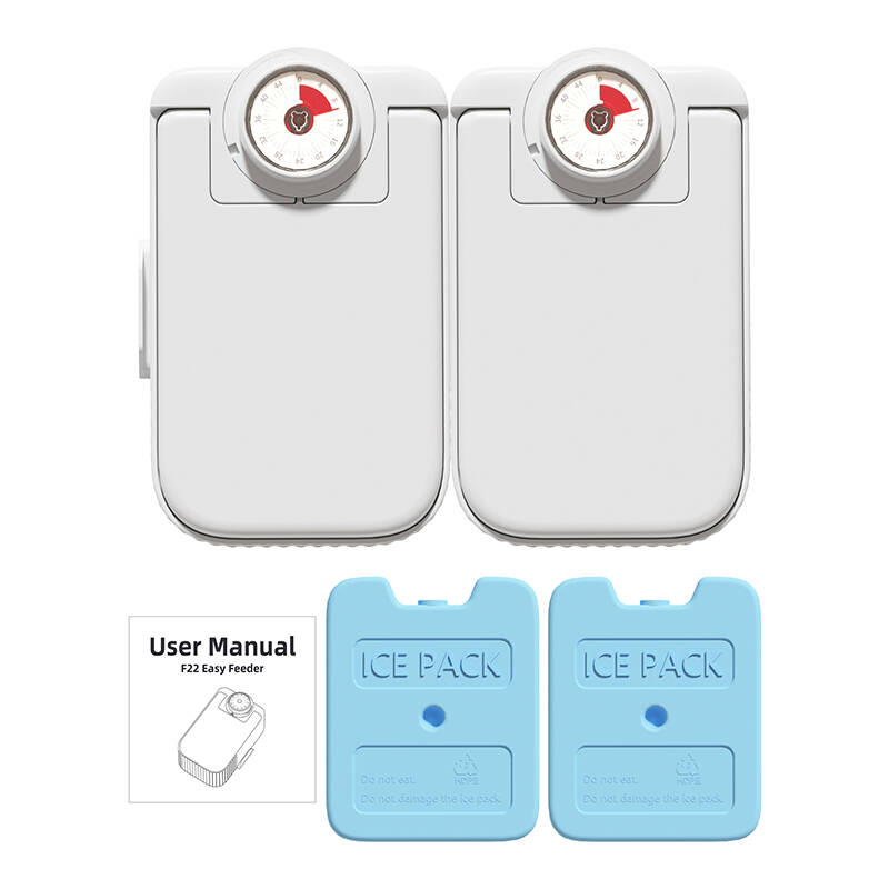 Petwant F22D Műanyag Automata Kisállat Etető 0,35L - Fehér (F22D)