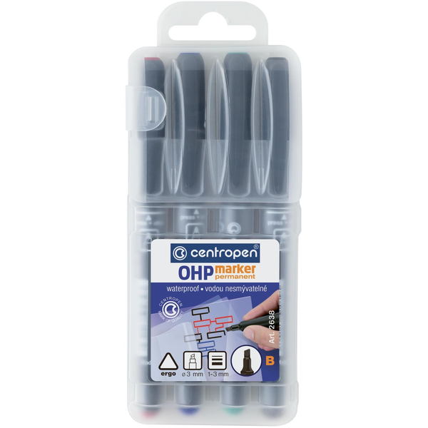 Permanentní popisovač Centropen 4 ks