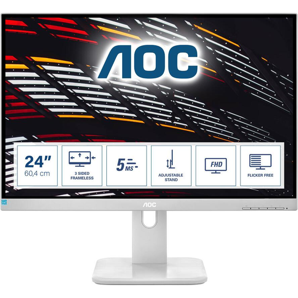 AOC P1 24P1/GR LED display 60,5 cm (23.8") 1920 x 1080 pixel Fuld HD Grå