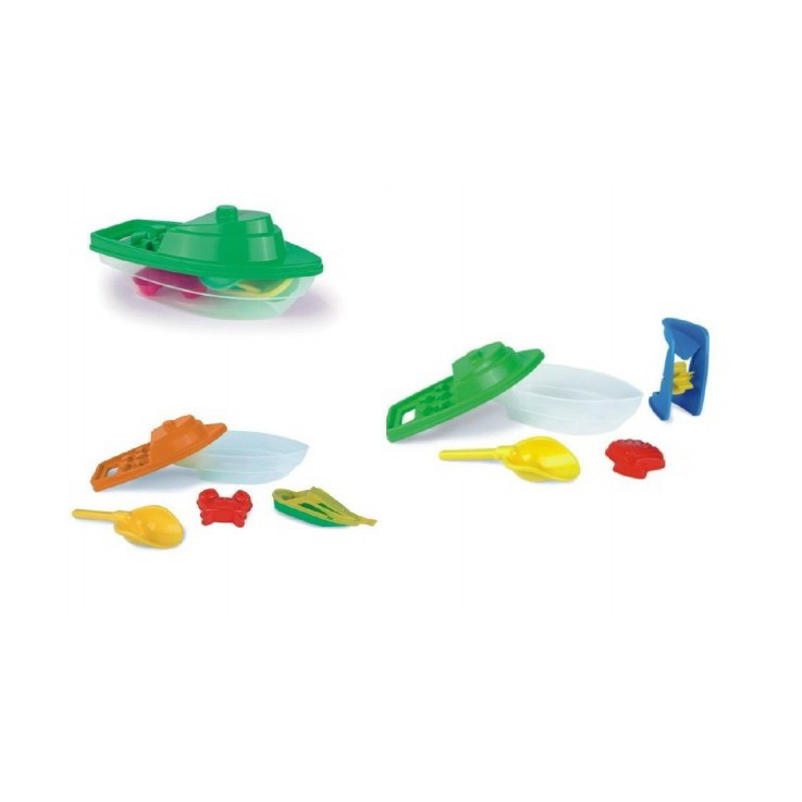 Wader: homokozószett hajóval - Többféle (4 darabos) (71920)