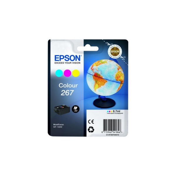 Epson Globe C13T26704010 глава и патрон за мастиленоструен принтер 1 броя Оригинал Синьо-зелен, Пурпурен, Жълт