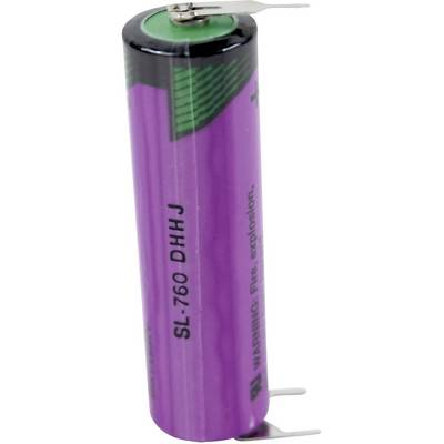 AA lítium ceruzaelem, forrasztható, 3,6V 2200 mAh, forrfüles, 15 x 50 mm, Tadiran SL760PT (SL760PT)