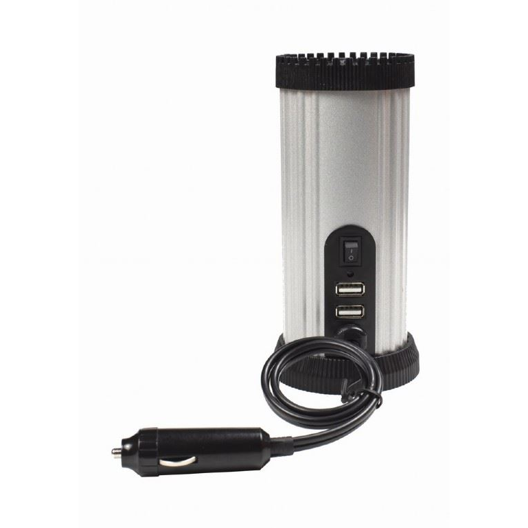 Gembird Autós inverter 150W USB port - Feszültség átalakító (EG-PWC150-01) (EG-PWC150-01)