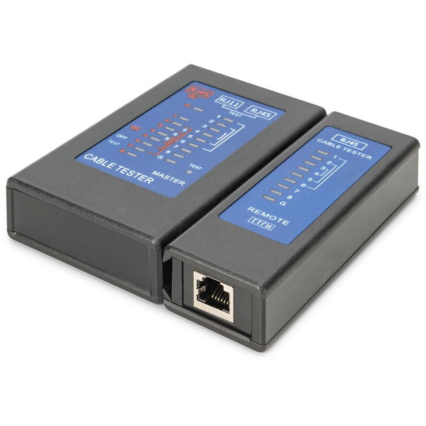 Digitus DN-14001-2 hálózati kábelteszter Black