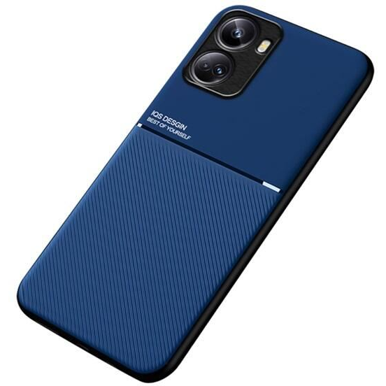 Gigapack Huawei Nova 10 SE mágneses, bőr hatású, csíkos mintás tok sötétkék (GP-136684) (GP-136684)