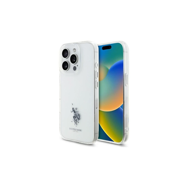 US Polo USHCP15XUSMT iPhone 15 Pro Max 6.7" készülékhez tok IML Printed Double Horse Log átlátszó