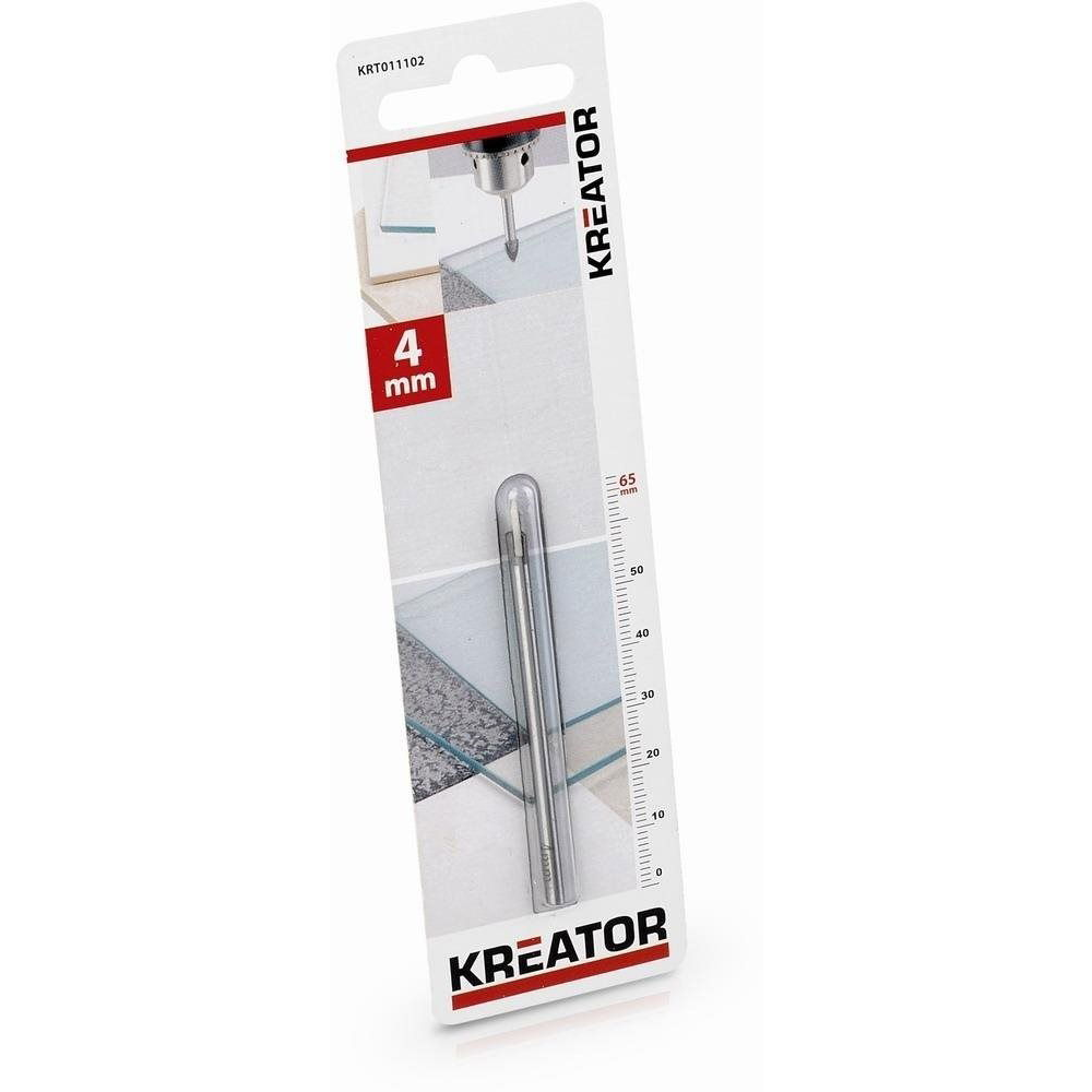 KREATOR KRT011102 Csempe-, üvegfúrószár, 4×65 mm (KRT011102)