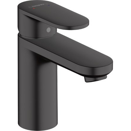 Hansgrohe Vernis Blend ComfortZone 100, Matt Fekete, Egykaros Mosdócsaptelep, Automata Szintetikus 1 1/4" Lefolyógarnitúrával (71551670)