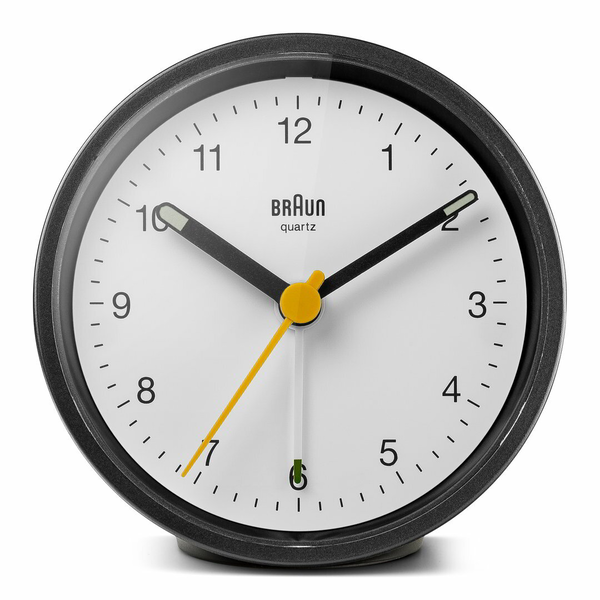 Braun BC12BW Kwartswekker Zwart, Wit
