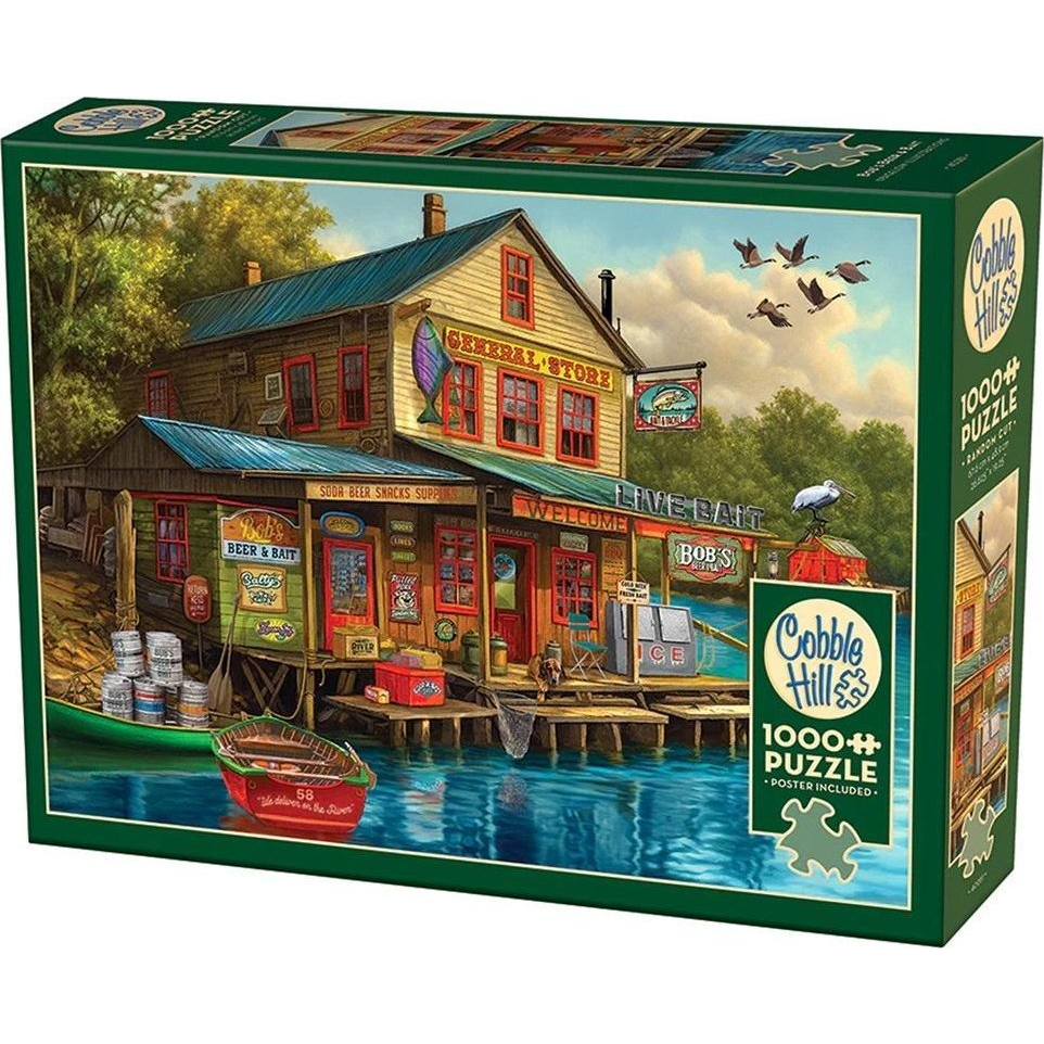 Cobble Hill 1000 db-os Puzzle - Bob's Beer & Bait 40281 (0625012402811)