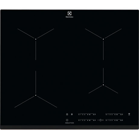 Плот за вграждане Electrolux EIT61443B, Индукця, 4 нагревателни зони, Touch control, 60 см, Черно стъкло