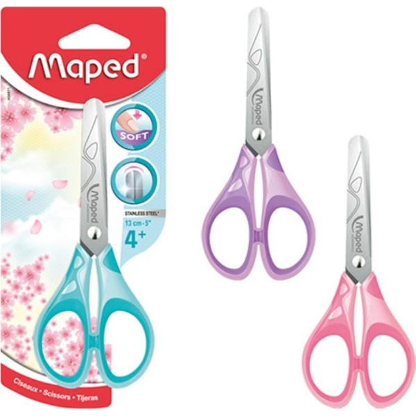  Maped Nożyczki Essentials pastel soft szkolne 13cm MAPED