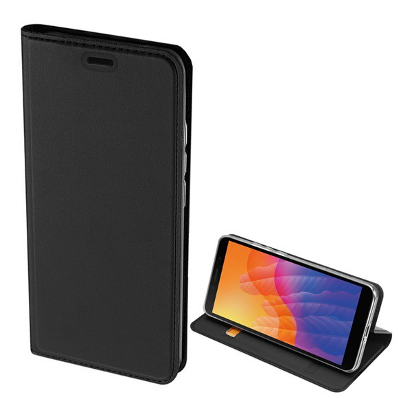 DUX DUCIS SKIN PRO tok álló, bőr hatású (FLIP, oldalra nyíló, bankkártya tartó, asztali tartó funkció) FEKETE [Honor 9S] (5996457960927)