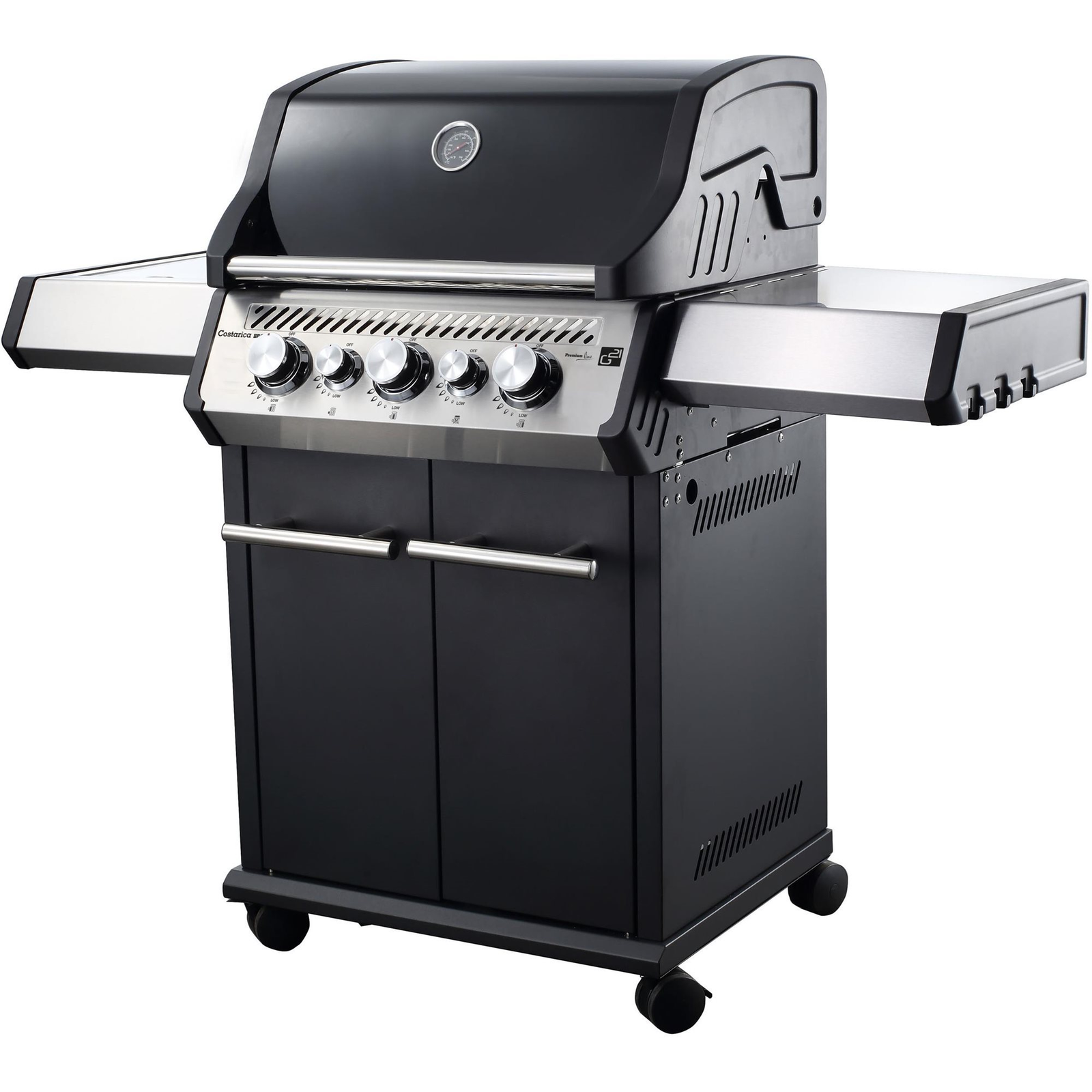 Costarica BBQ Premium line, 5 égő + nyomáscsökkentő szelep (GAH-5RS-BLC)