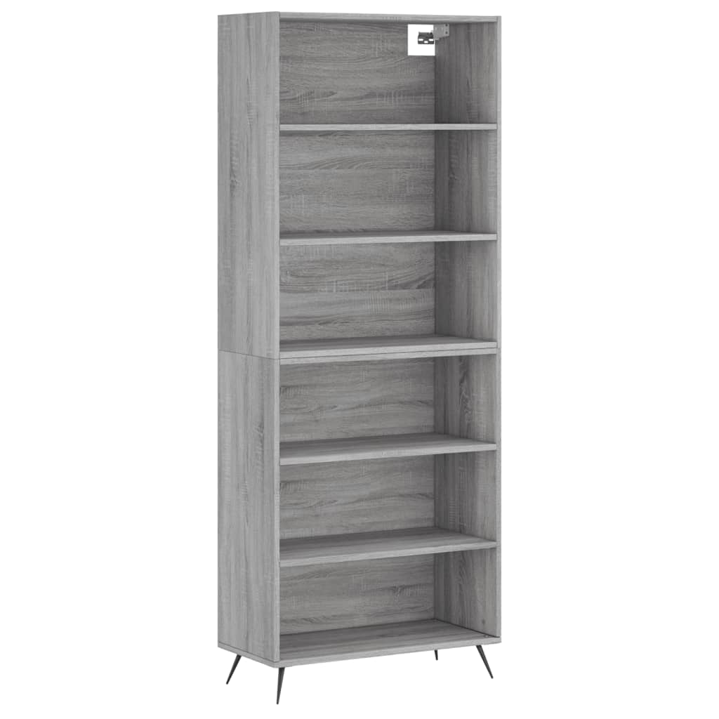 szürke sonoma szerelt fa magasszekrény 69,5x32,5x180 cm (3189547)