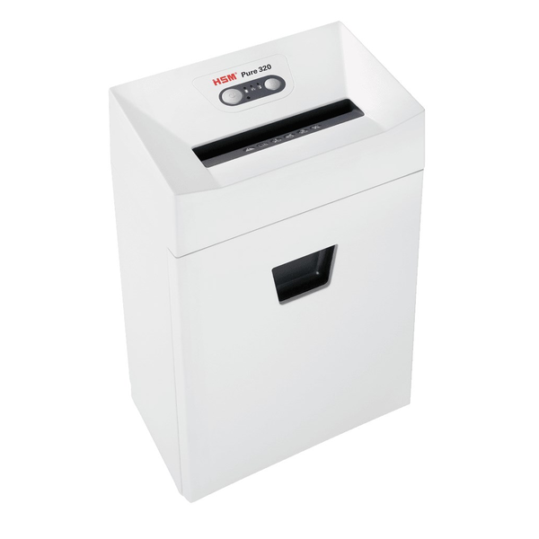 HSM Pure 320 skartovačka Drcení řezáním částic 23 cm Bílá