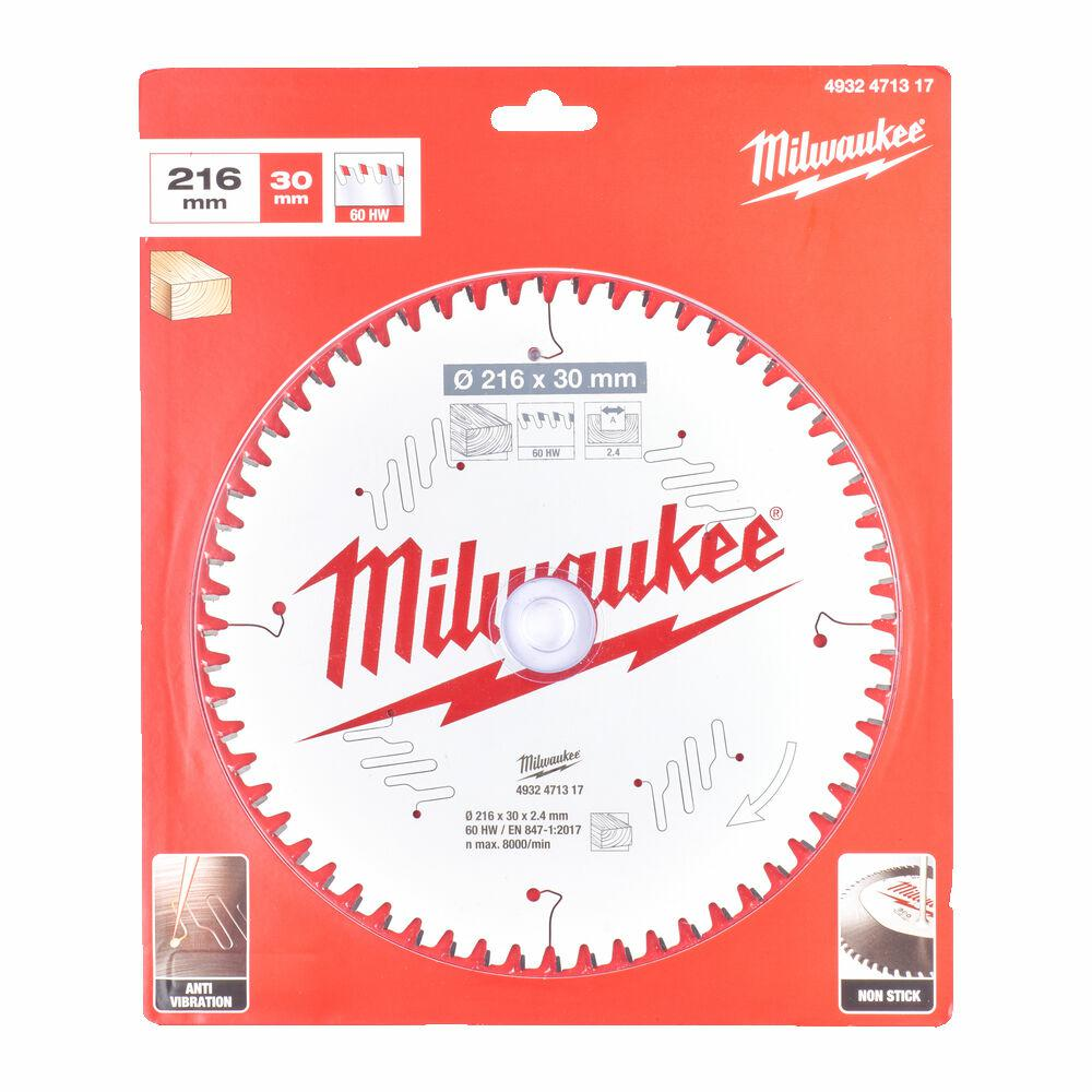 Milwaukee 4932471317 Körfűrészlap - 216x30x2,4 mm, Fogszám: 60 db (4932471317)