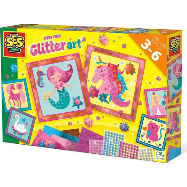 SES Creative Mess free glitter art