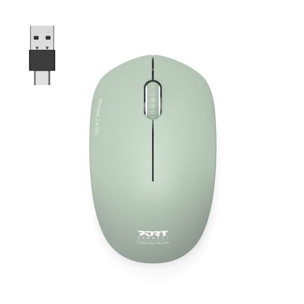 Port Designs Wireless Collection II Wireless Egér - Zöld 1600 DPI