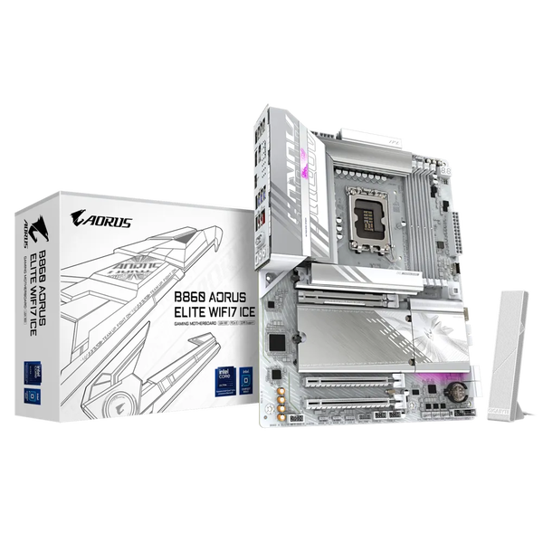 Gigabyte B860 Aorus Elite WIFI7 Ice DDR5 Intel s1851 ATX alaplap