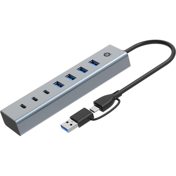 Conceptronic HUBBIES20G κατανεμητής διεπαφών USB 3.2 Gen 1 (3.1 Gen 1) Type-C 5000 Mbit/s Γκρι