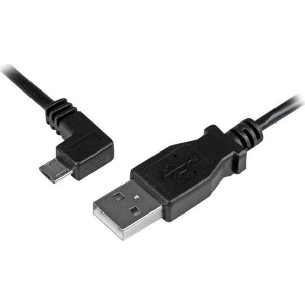 StarTech.com USBAUB50CMLA USB-kabel USB 2.0 0,5 m USB A Micro-USB B 0,48 Gbit/s Zwart
